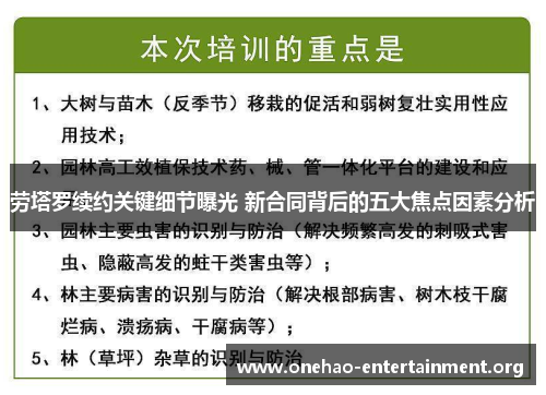 劳塔罗续约关键细节曝光 新合同背后的五大焦点因素分析